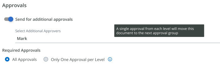 Enabling Single Users Approvals for Documents with Multiple Approvers ...