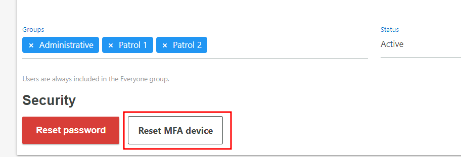 Secure Login Settings in Guardian Tracking